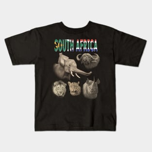 Big Five South Africa Safari Kids T-Shirt